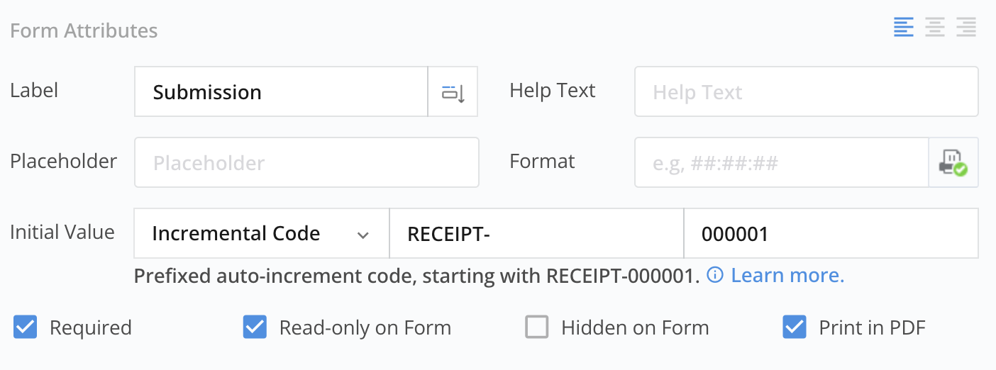 Incremental code example