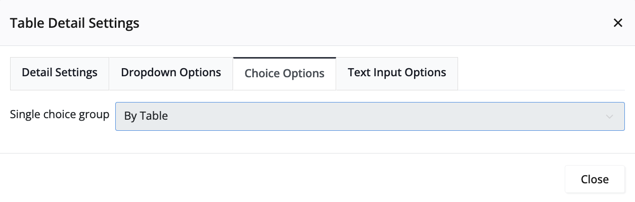 Set Group Options