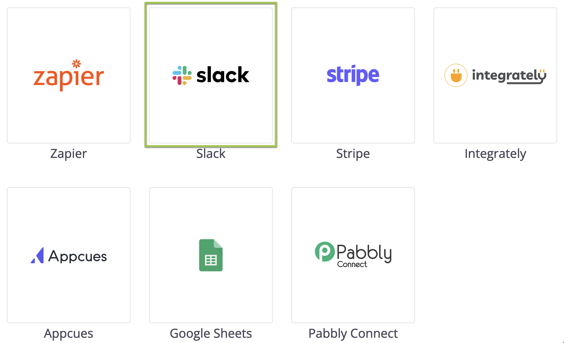 Click the Slack logo