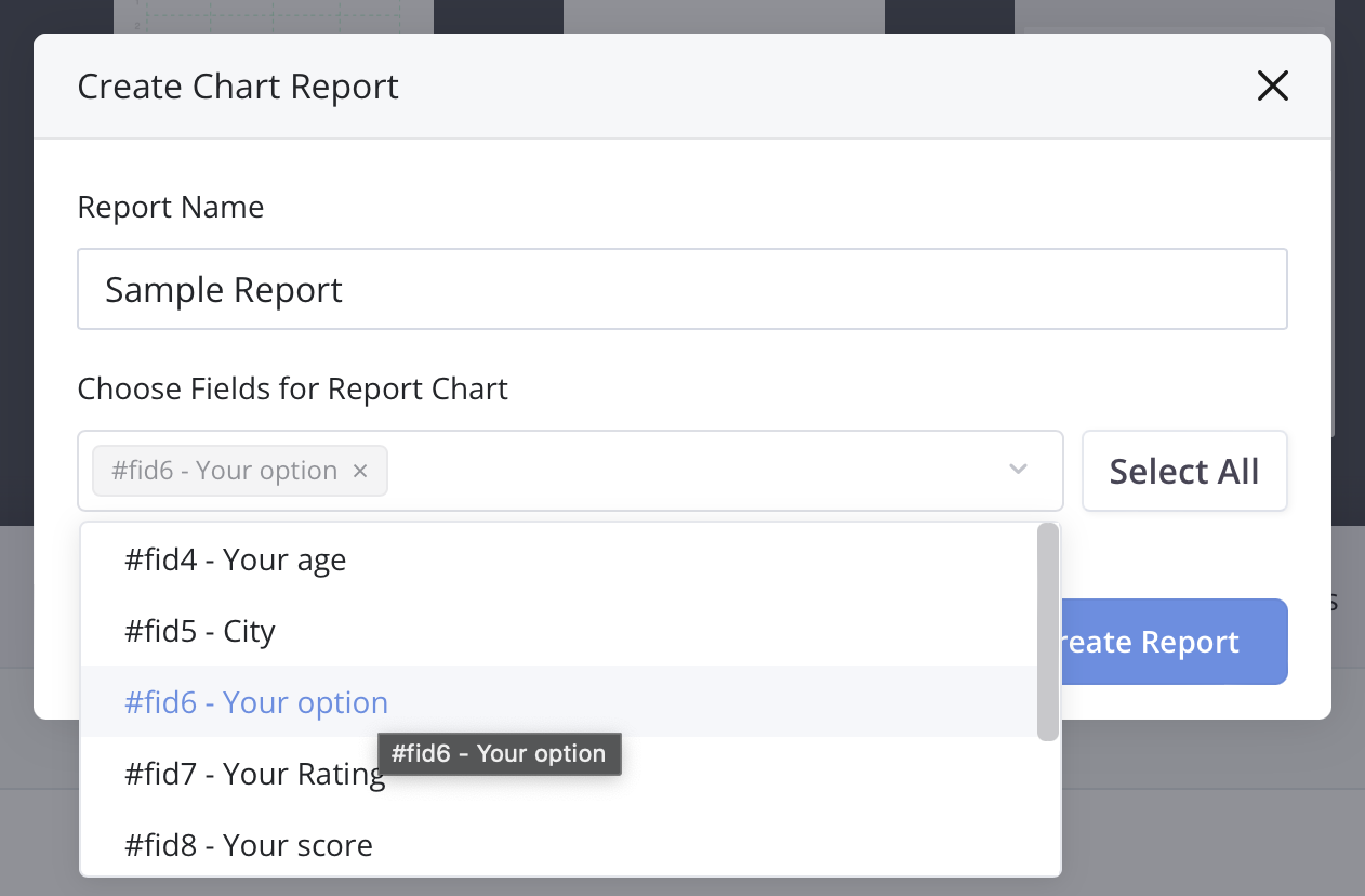 Create Chart Report